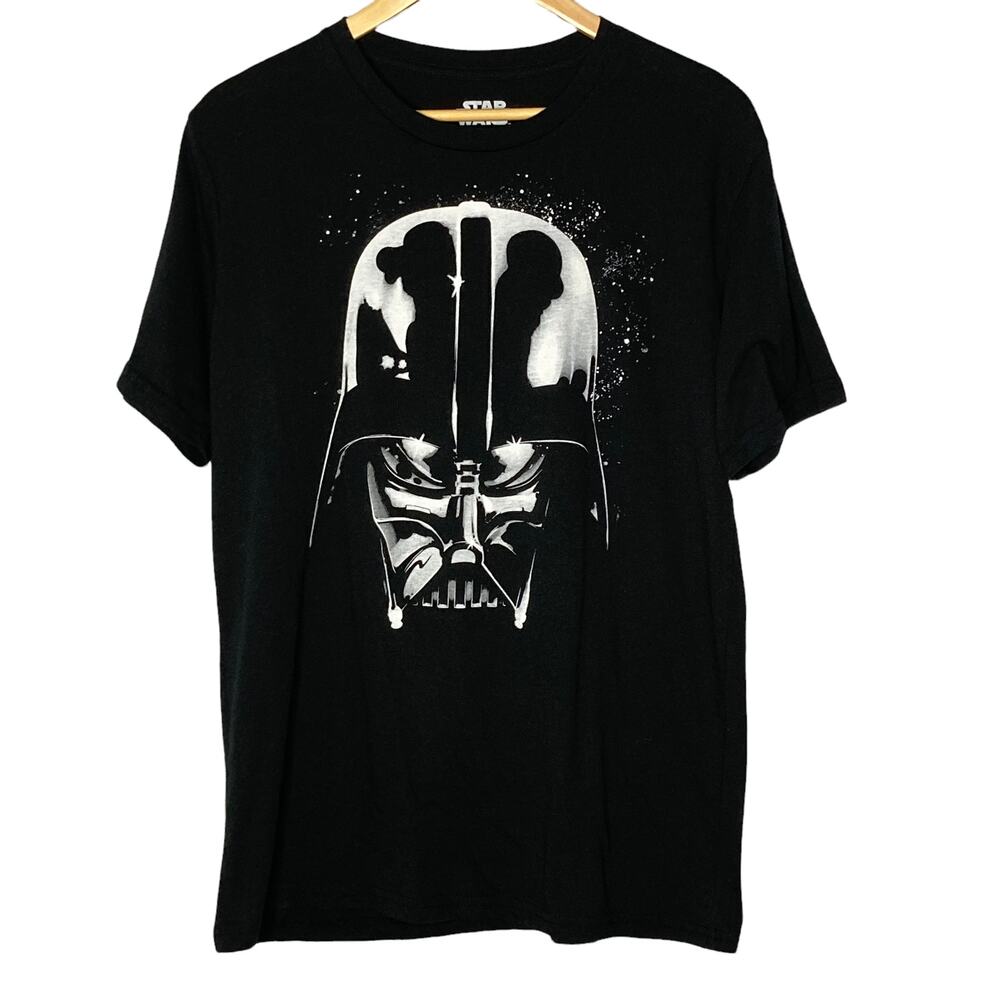 Star Wars Darth Vader Mad Engine T-Shirt Helmet Portrait Sith Lord Empire Size L